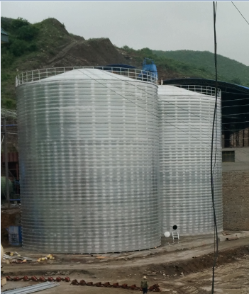 范县粮食钢板仓的安装全过程不用热焊接